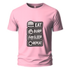 Eat brup sleep repeat t-shirt print blue Embroidery Oversize T-shirt