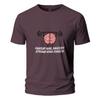 Makeup nhi, mindset strong hona Embroidery Oversize T-shirt