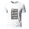 Eat brup sleep repeat t-shirt print blue Embroidery Oversize T-shirt